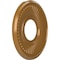 Ekena Millwork Berkshire PVC Medallion (Canopies up to 4 1/2"), 10"OD x 3 1/2"ID x 3/4"P, Metallic Vintage Gold CMP10BEDVG - alternate 2